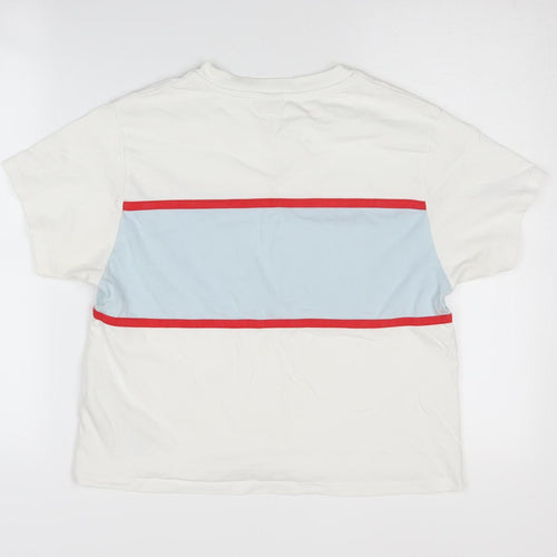 Levi's Women's White 2XS T-Shirt, Casual Crew Neck