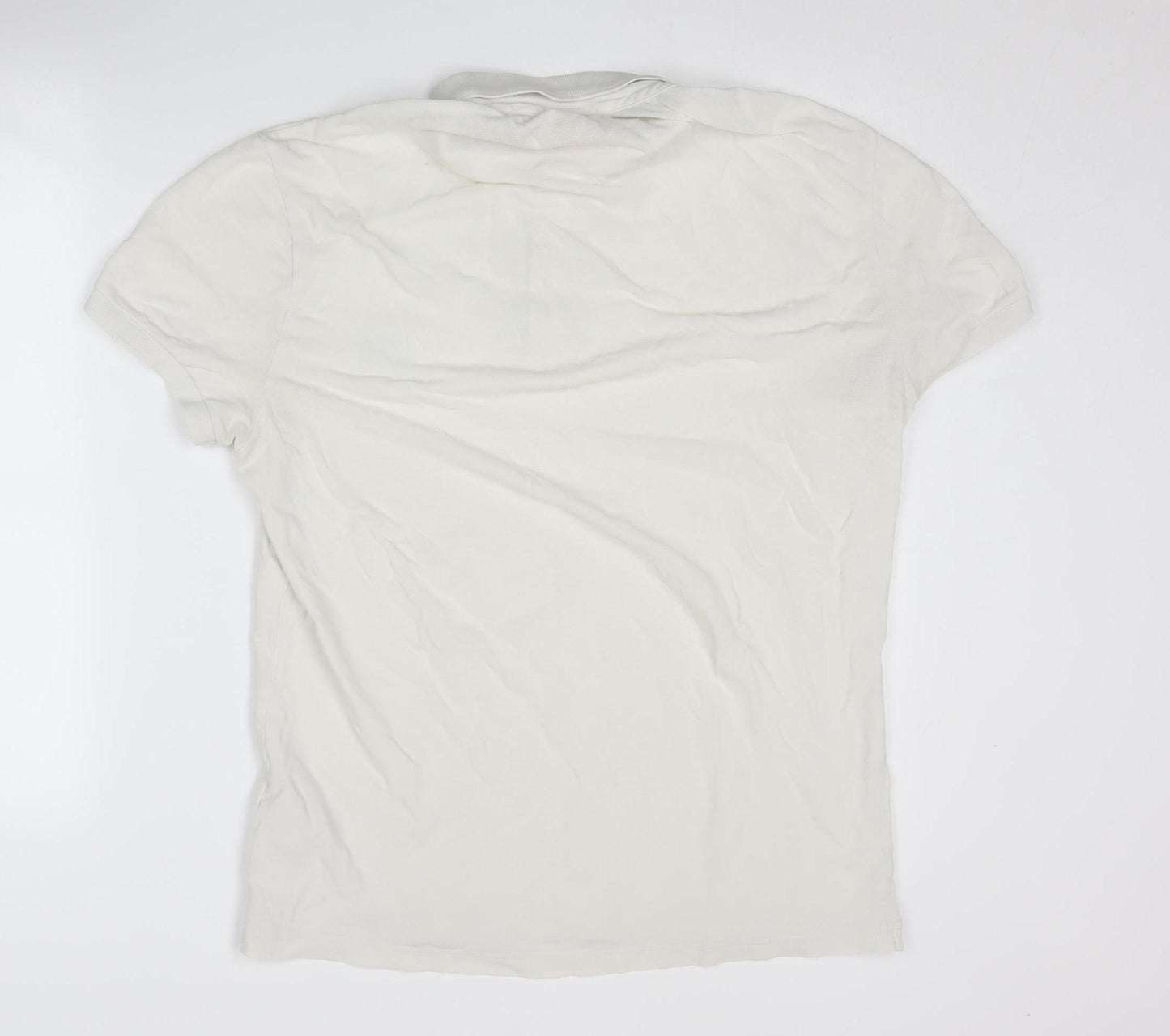 Hugo Boss Men's White Polo Shirt - Medium Slim Fit
