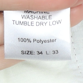 Farah Men's Brown Straight Trousers Size 34