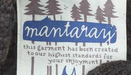 Mantaray Men's Brown Henley Jumper, Long Sleeve