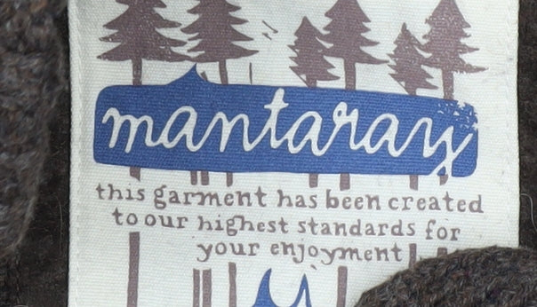 Mantaray Men's Brown Henley Jumper, Long Sleeve