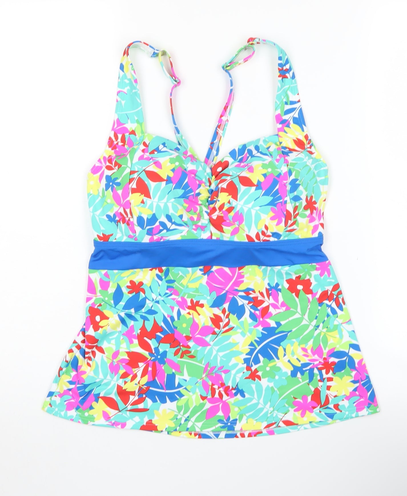 Lands' End Women's Multicoloured Floral Tankini Size 12