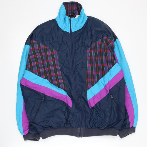 Munk of Scotland Men's Retro Multicolour Windbreaker L