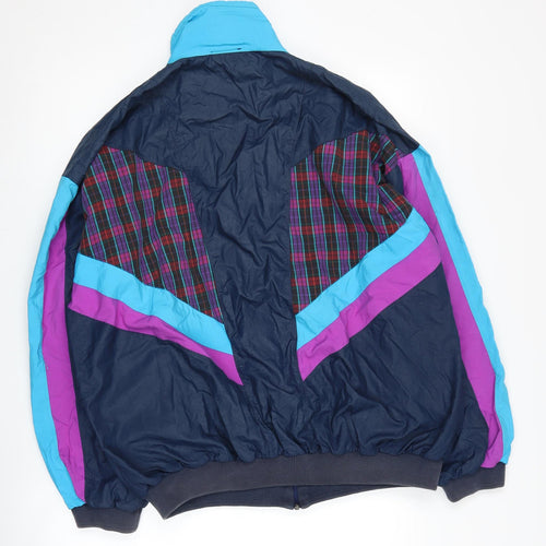 Munk of Scotland Men's Retro Multicolour Windbreaker L
