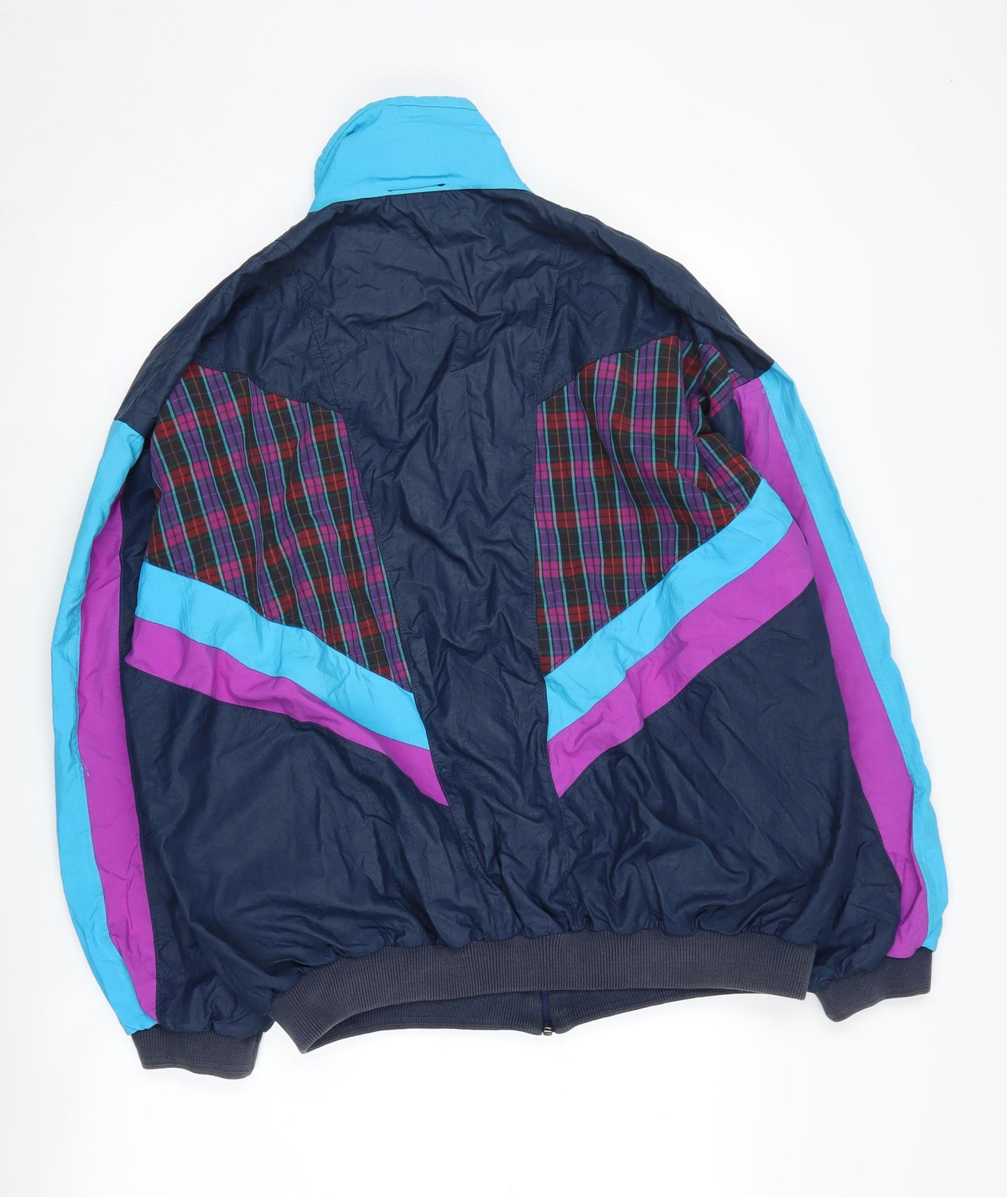 Munk of Scotland Men's Retro Multicolour Windbreaker L