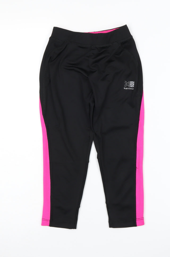 Karrimor Girls Slim Fit Jogger Trousers Black 7 Years