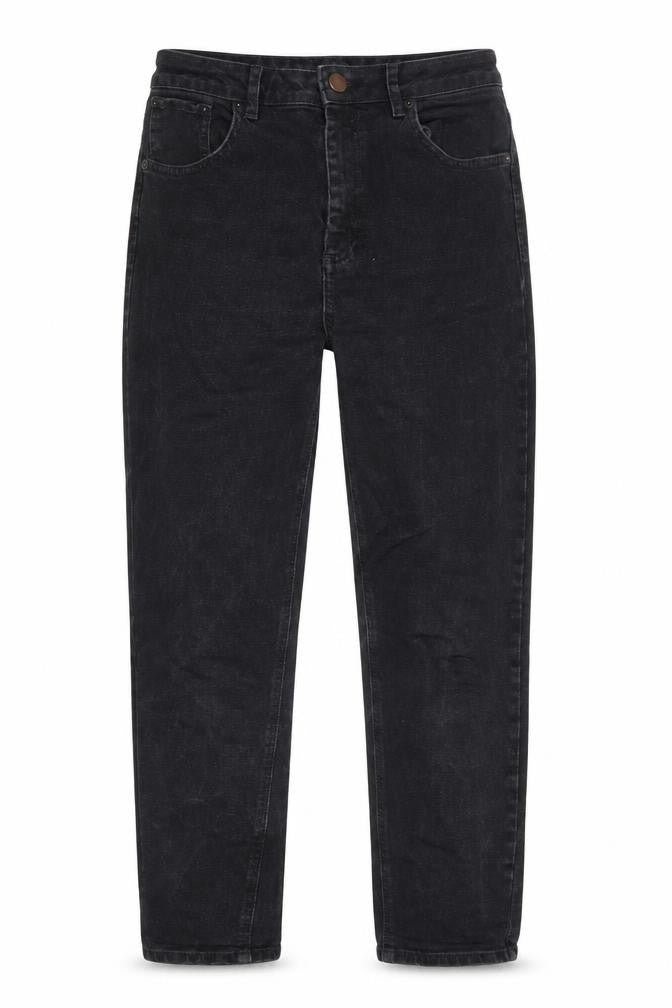 Front view of ASOS Women's Black Straight Jeans -, size 30, Regular
