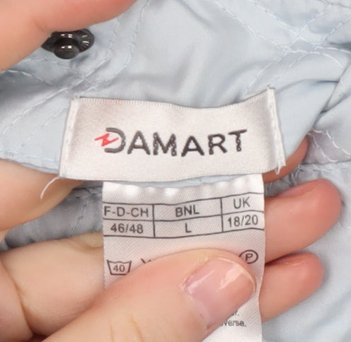 Damart Women's Blue Quilted Waistcoat - L