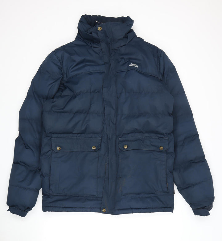 Trespass Men's Blue Puffer Jacket M, Winter Outdoor