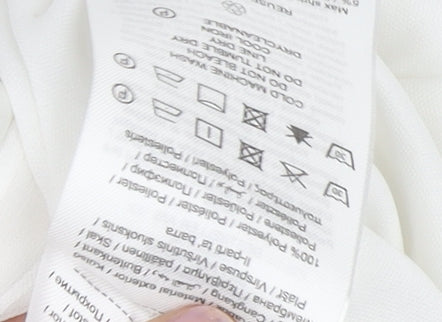 Y.A.S Women's White Midi Dress - L, Polka Dot Fit & Flare