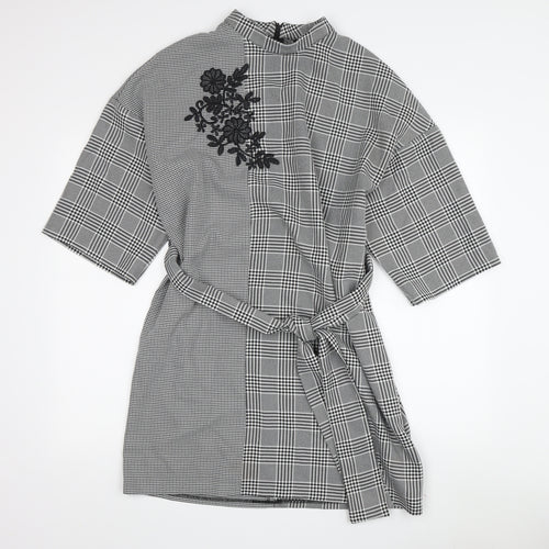 Zara Basic Women's Check Shift Dress M