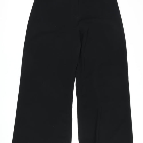 River Island Women's Black Wide-Leg Trousers Size 12