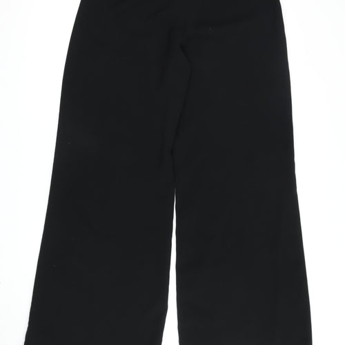 River Island Women's Black Wide-Leg Trousers Size 12