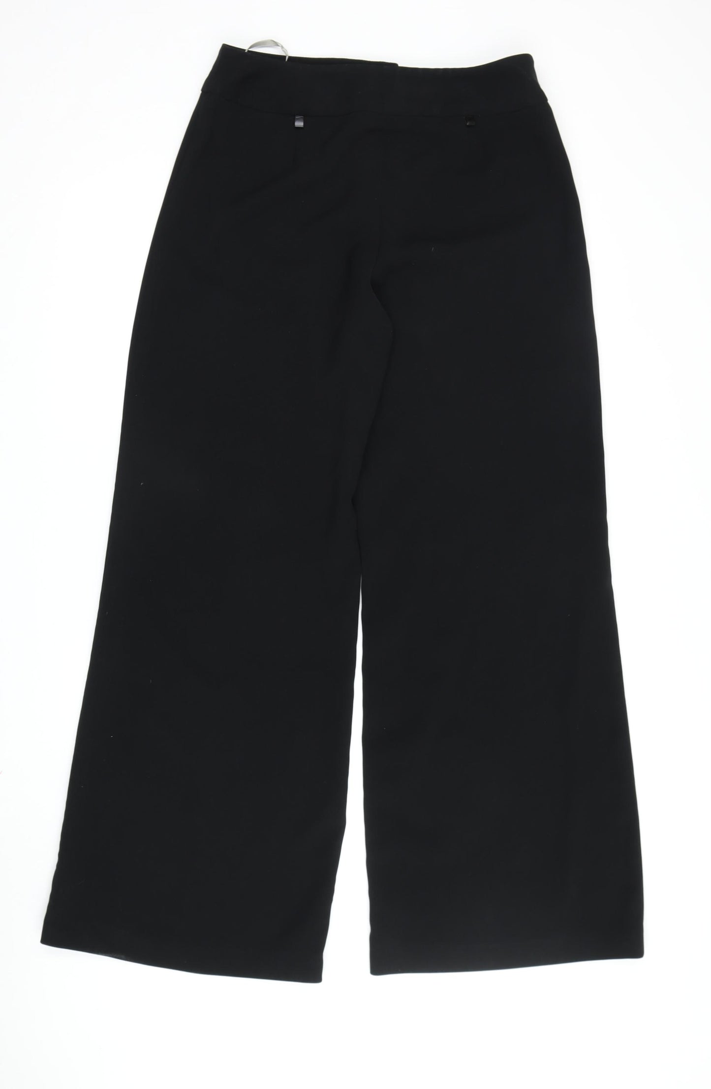 River Island Women's Black Wide-Leg Trousers Size 12