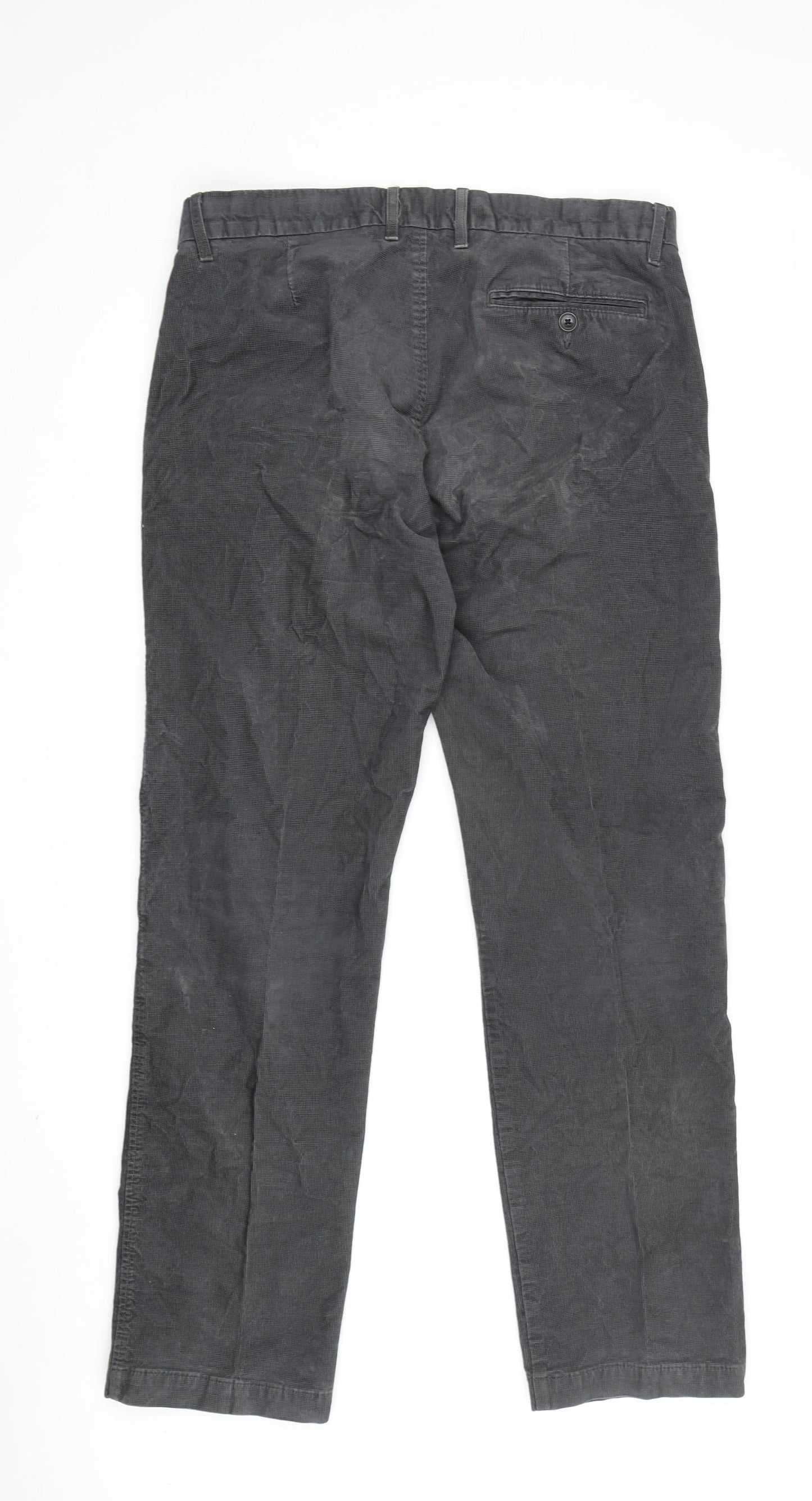 Marks and Spencer Men's Grey Chino Trousers Size 34