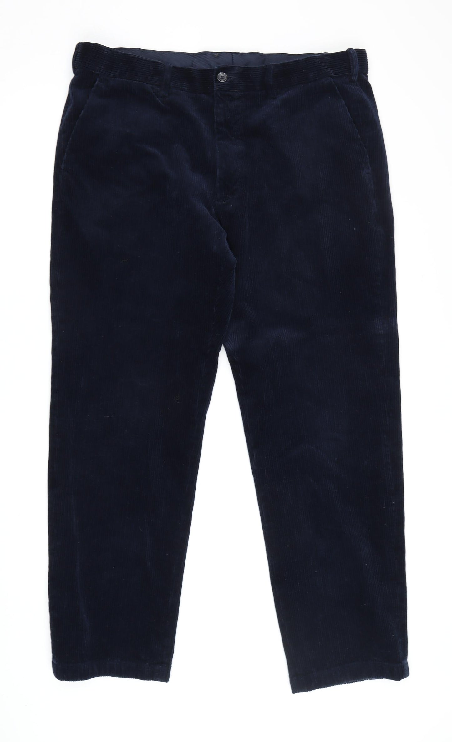 Marks and Spencer Men's Blue Corduroy Trousers 38R