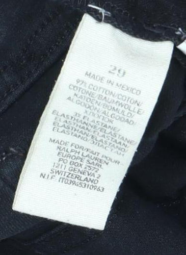 Ralph Lauren Women's Black Skinny Jeans, Size 1, Slim Fit