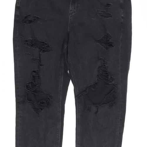 American Eagle Men’s Black Distressed Straight Jeans