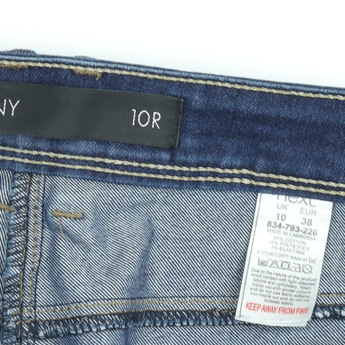 Next Women's Blue Skinny Jeans Size 10R Distressed