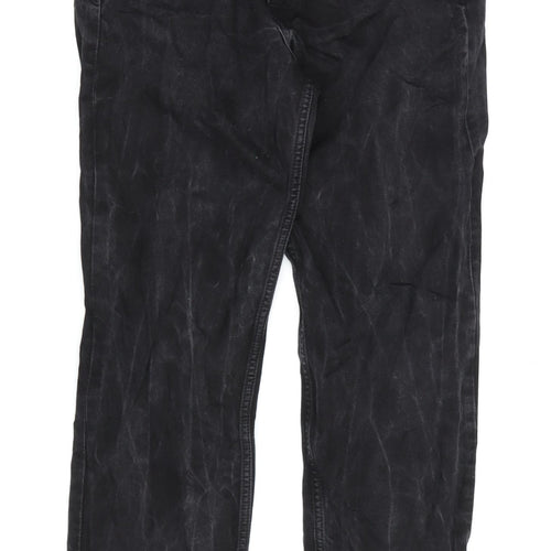 H&M Men's Black Relaxed Straight Jeans Size 32