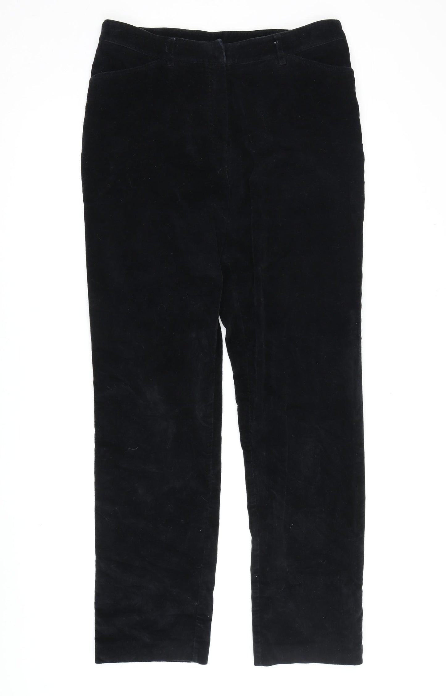 Laura Ashley Women's Black Cotton Trousers Size 14