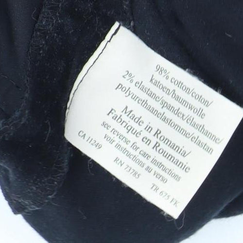 Laura Ashley Women's Black Cotton Trousers Size 14