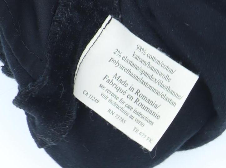 Laura Ashley Women's Black Cotton Trousers Size 14