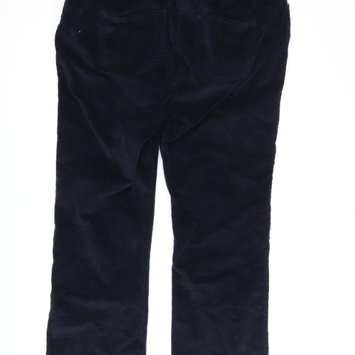 Cotton Traders Women's Black Corduroy Trousers Size 16