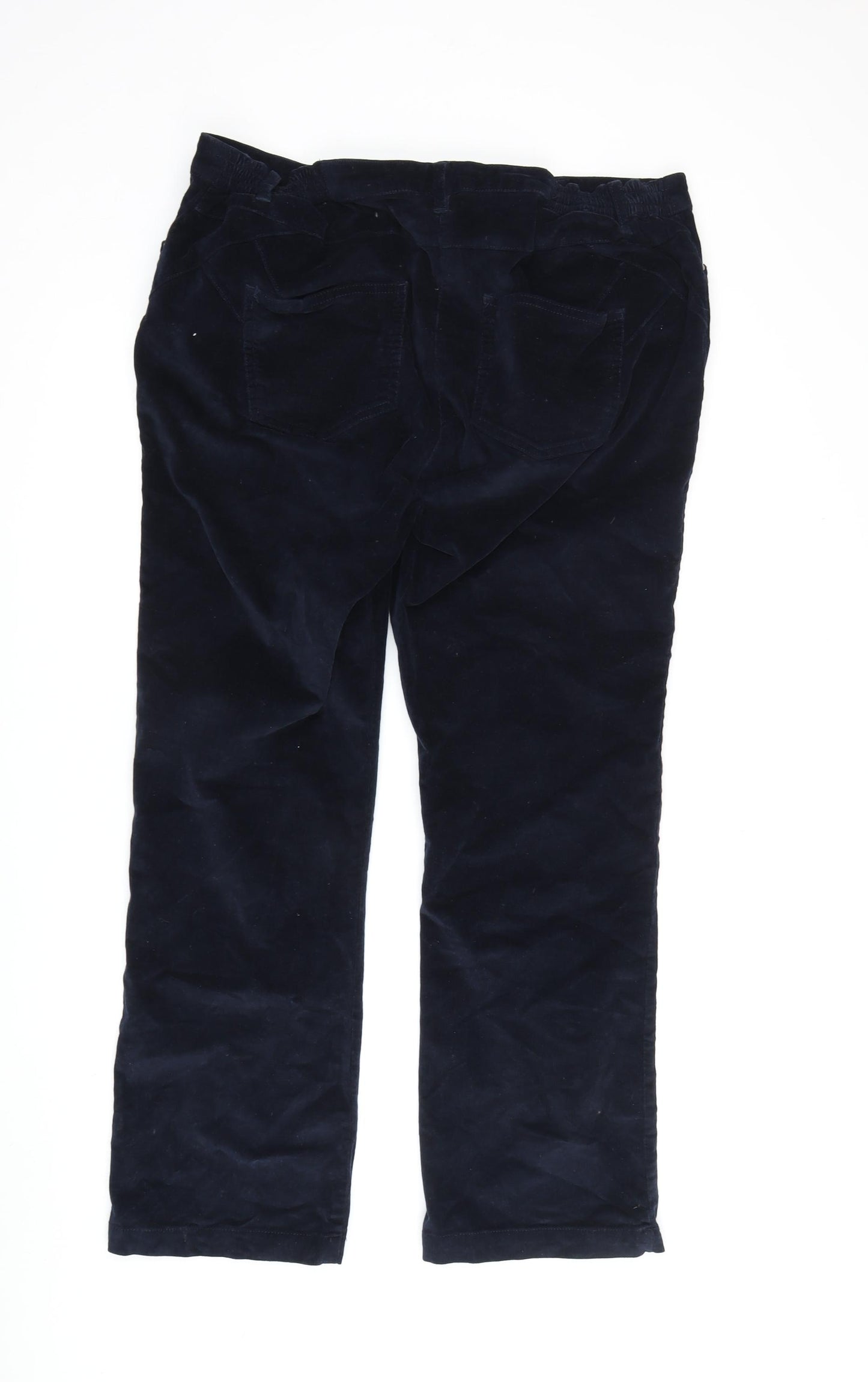 Cotton Traders Women's Black Corduroy Trousers Size 16