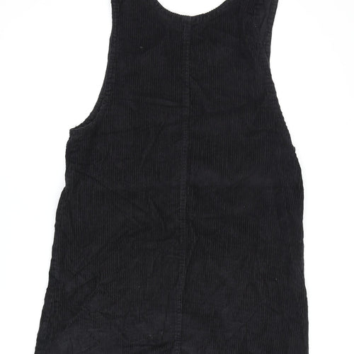 J.L.N.Y. Women's Black Corduroy Pinafore Dress M