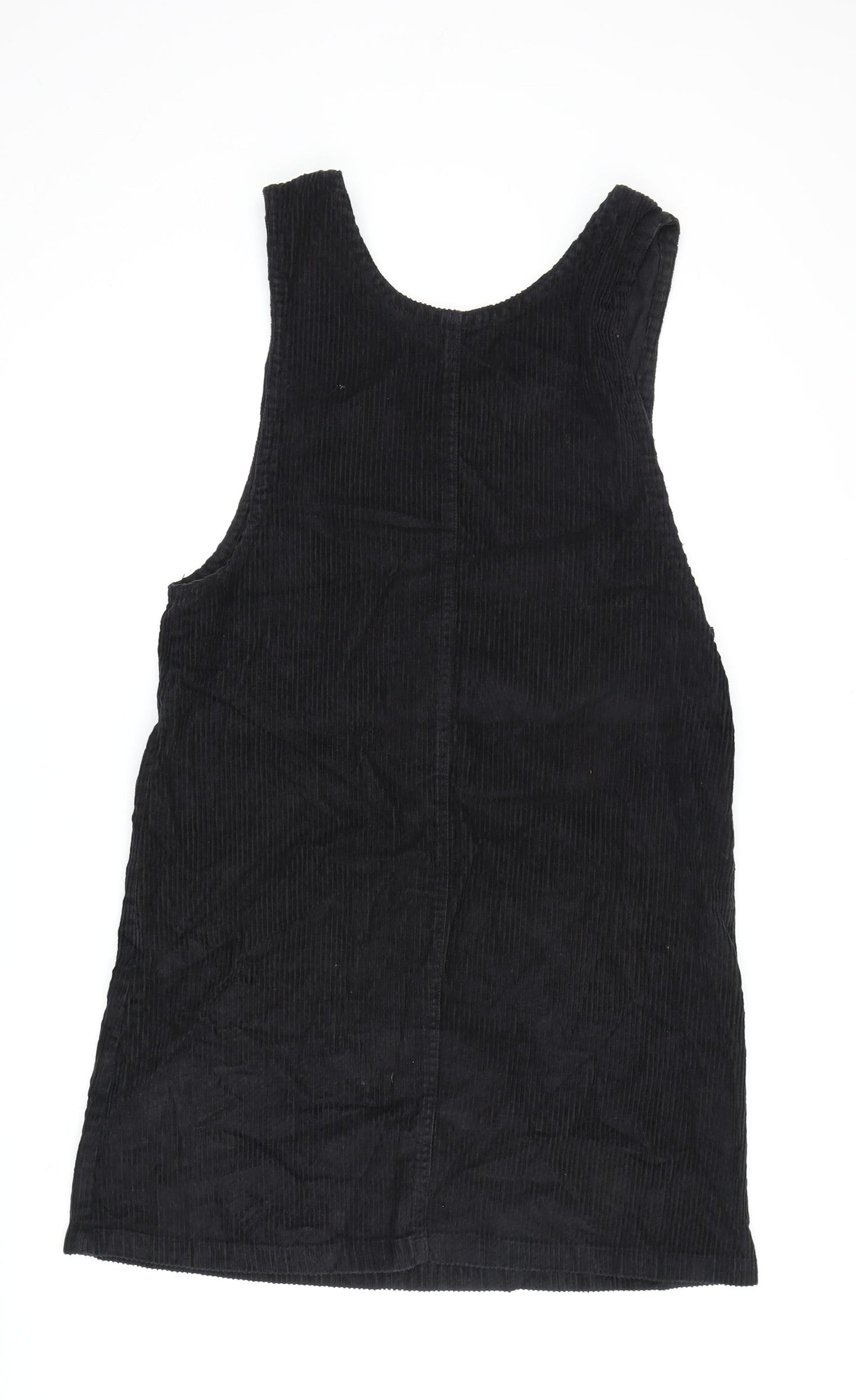 J.L.N.Y. Women's Black Corduroy Pinafore Dress M