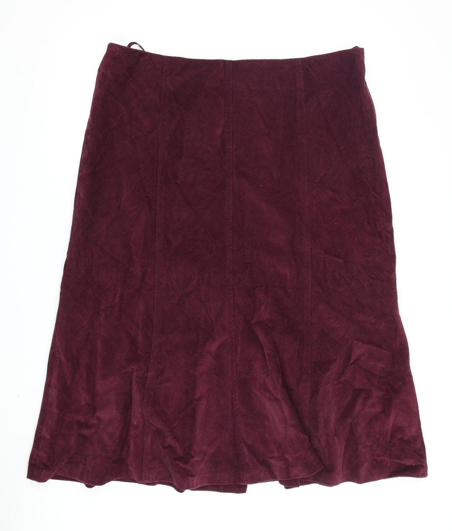 Women's Corduroy Pencil Skirt Red Size 18 Long