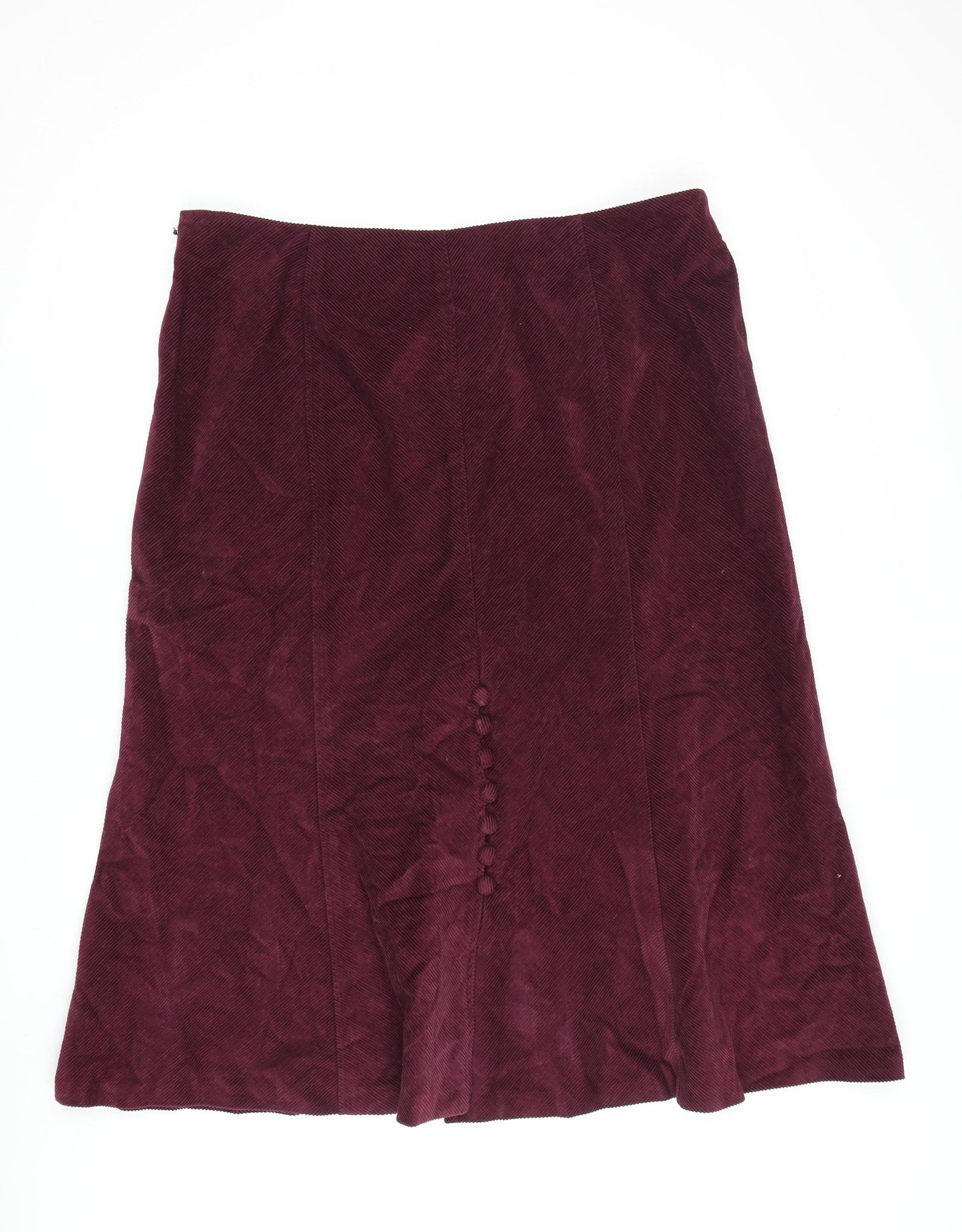 Women's Corduroy Pencil Skirt Red Size 18 Long