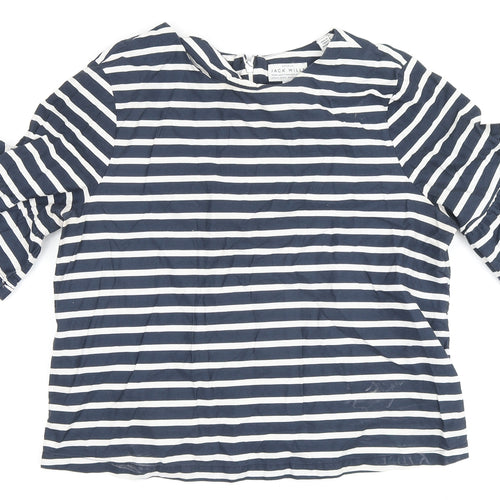 Jack Wills Women's Multicoloured Striped Top, Size 12
