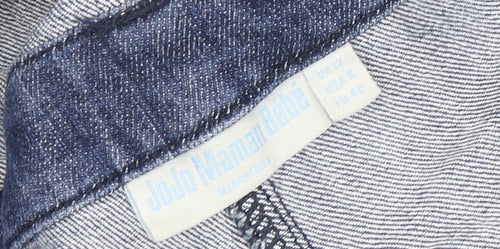 JoJo Maman Bébé Women's Blue Denim Dungaree, Size 12