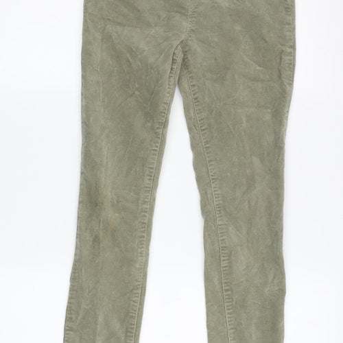 H&M Girls Green Jegging Elastic Waist Trousers Size 10