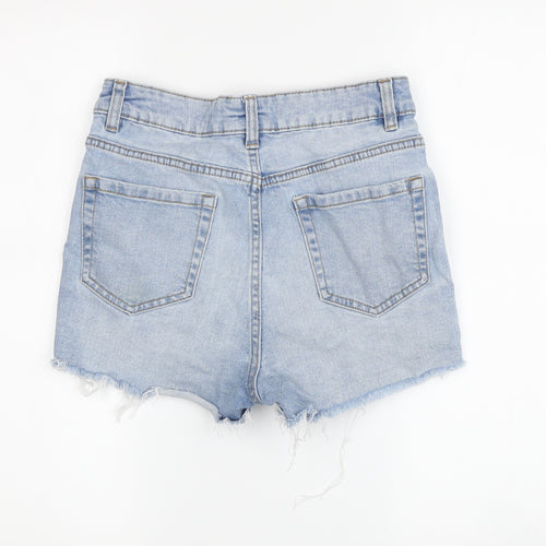 New Look Teens Blue Cut-Off Denim Shorts Size 12