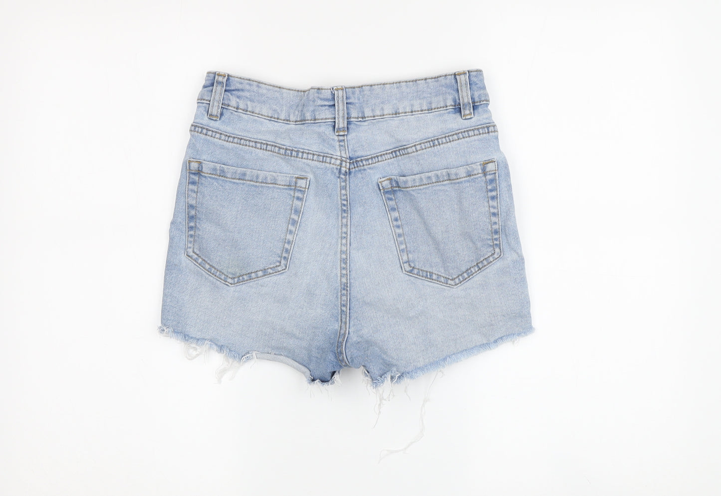 New Look Teens Blue Cut-Off Denim Shorts Size 12