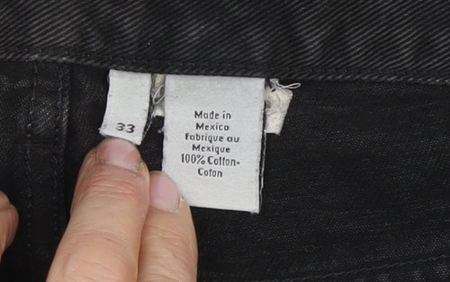 Calvin Klein Men's Black Corduroy Straight Jeans Size 33