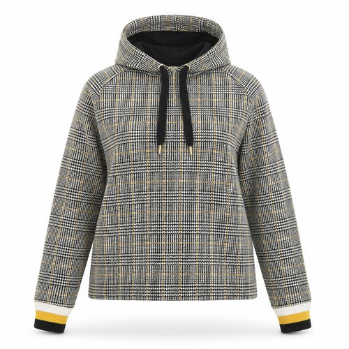 River Island Women's Grey Check Hoodie Size 8