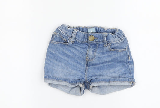 Gap Girls Blue Denim Cut-Off Shorts, Age 3, Adjustable Waist