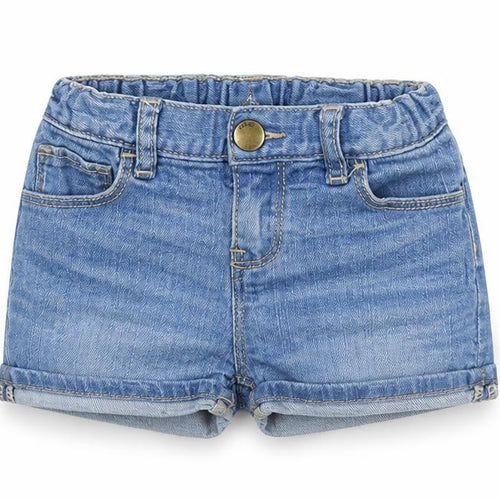 Gap Girls Blue Denim Cut-Off Shorts, Age 3, Adjustable Waist