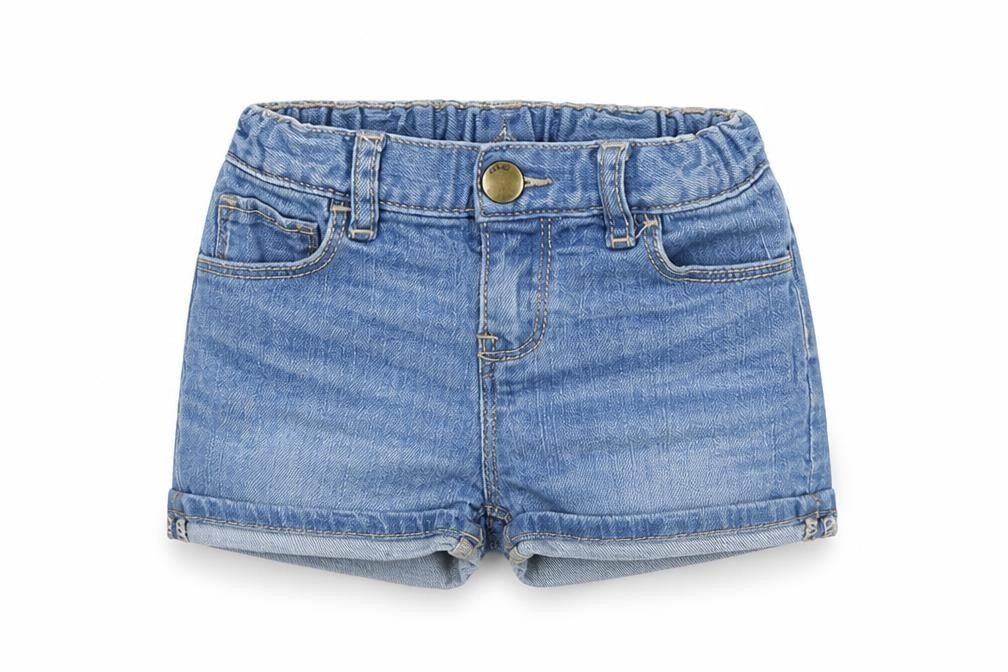 Gap Girls Blue Denim Cut-Off Shorts, Age 3, Adjustable Waist