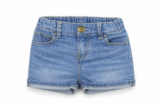 Gap Girls Blue Denim Cut-Off Shorts, Age 3, Adjustable Waist