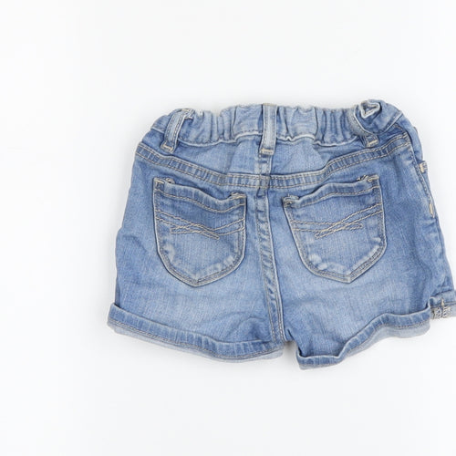 Gap Girls Blue Denim Cut-Off Shorts, Age 3, Adjustable Waist