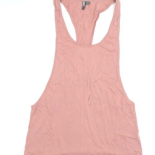 ASOS Men's Pink Tank Top S Scoop Neck Basic Fit