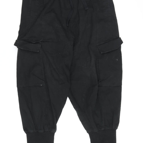 ASOS Men's Black Cargo Trousers, Size S