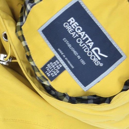 Regatta Women’s Yellow Parka Jacket Size 16 Hooded Outdoor Casual