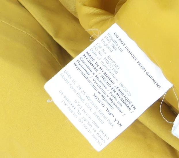 Regatta Women’s Yellow Parka Jacket Size 16 Hooded Outdoor Casual