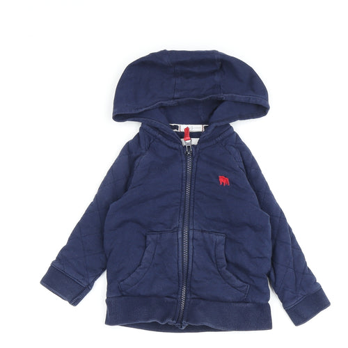 Junior J Unisex Baby Blue Hooded Bomber Jacket 12-18 Months